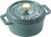 STAUB MINI COCOTTE Mini garnek żeliwny okrągły 250 ml, eukaliptusowy